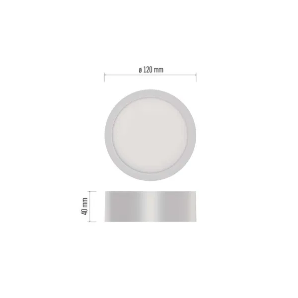 EMOS Lighting LED prisadené svietidlo NEXXO, kruhové, biele, 7,6W,Neutrálna biela
