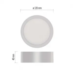 EMOS Lighting LED prisadené svietidlo NEXXO, kruhové, biele, 7,6W,Neutrálna biela