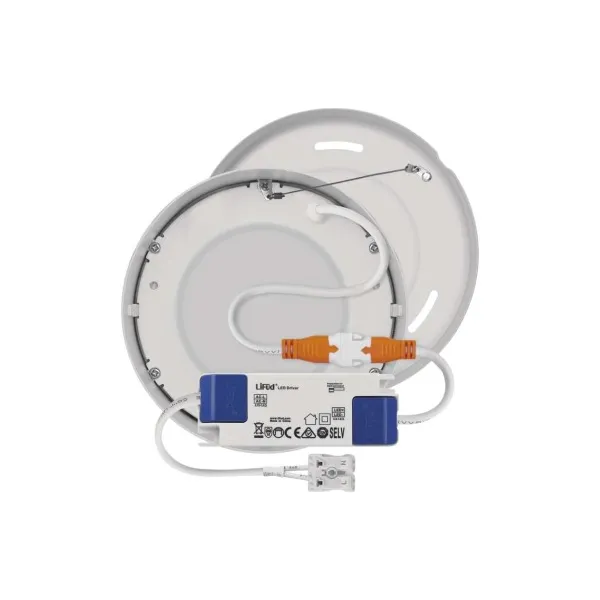 EMOS Lighting LED prisadené svietidlo NEXXO, kruhové, biele, 7,6W,Neutrálna biela