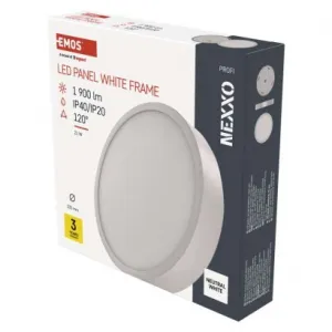 EMOS Lighting LED povrchové svietidlo NEXXO, okrúhle, biele, 21W, neutrálna biela
