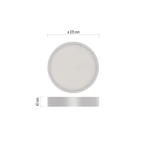 EMOS Lighting LED povrchové svietidlo NEXXO, okrúhle, biele, 21W, neutrálna biela