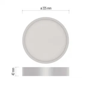 EMOS Lighting LED povrchové svietidlo NEXXO, okrúhle, biele, 21W, neutrálna biela