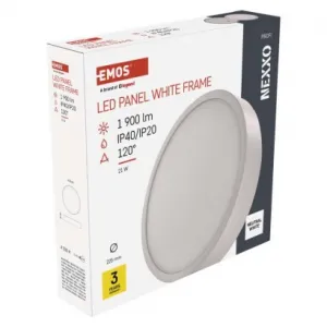 EMOS Lighting LED povrchové svietidlo NEXXO, okrúhle, biele, 21W, neutrálna biela
