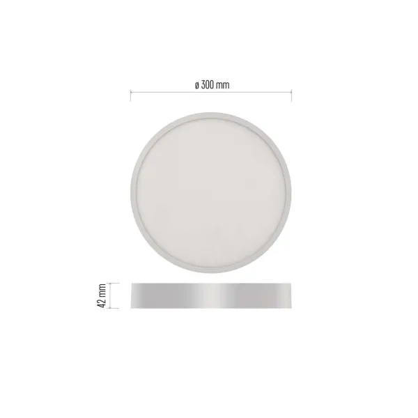 EMOS Lighting LED povrchové svietidlo NEXXO, okrúhle, biele, 28,5W, neutrálna biela