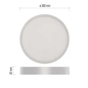 EMOS Lighting LED povrchové svietidlo NEXXO, okrúhle, biele, 28,5W, neutrálna biela