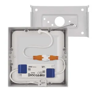 EMOS Lighting LED prisadené svietidlo, štvorec, biele, 7,6W,Neutrálna biela