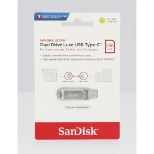 SanDisk Flash disk 256 GB Ultra Dual Drive Luxe USB 3.1 Typ C 150 MB/s