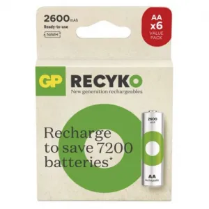 Nabíjacia batéria GP ReCyko 2600 (AA) 6 ks