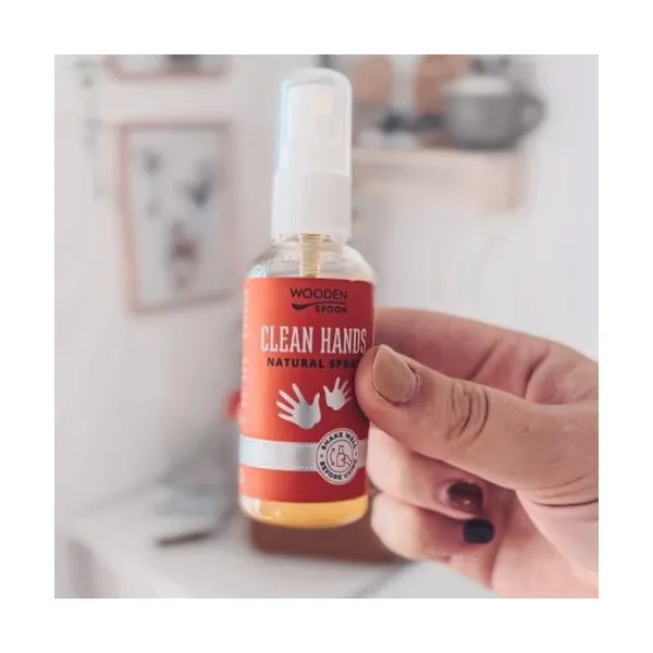 Prírodný dezinfekčný čistiaci sprej na ruky Wooden Spoon 50 ml