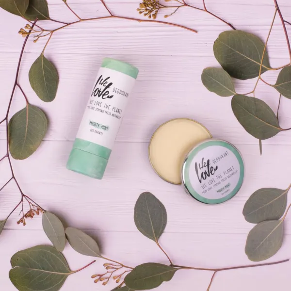 Prírodný krémový  deodorant "Mighty Mint" We Love the Planet 48 g