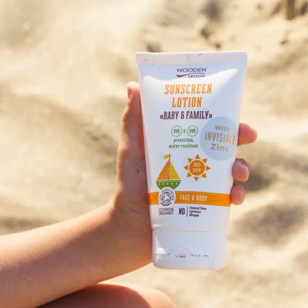Opalovacie telové mlieko WoodenSpoon Baby Family SPF 30 150 ml