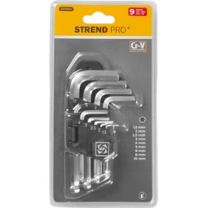 Sada kľúčov Strend Pro HK0044, 9 dielna, Hex S1, Imbus s guličkou