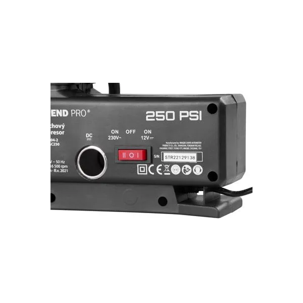 STREND PRO Kompresor Aircom AC250, 250 psi, 230V/12V