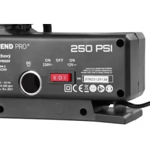STREND PRO Kompresor Aircom AC250, 250 psi, 230V/12V