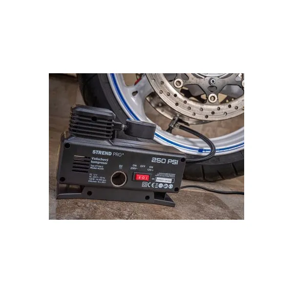 STREND PRO Kompresor Aircom AC250, 250 psi, 230V/12V