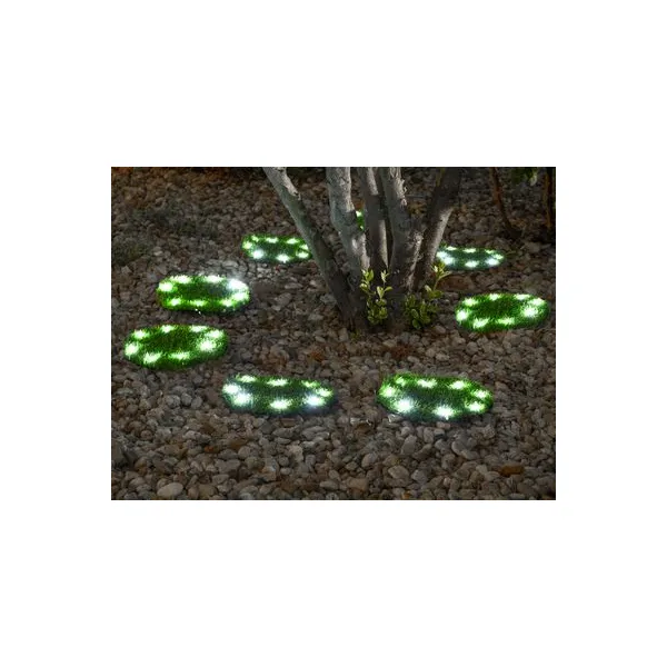 Lampa Solar 6155, Trávnaté platne 4, 24 cm, 4x 8 LED, AA