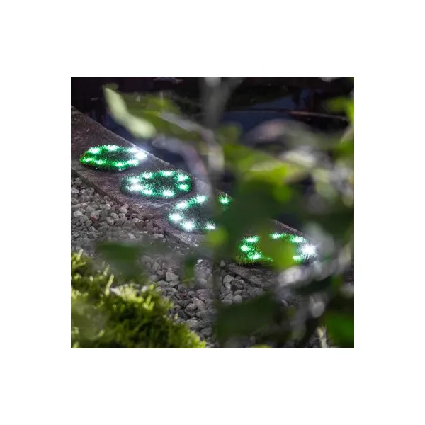 Lampa Solar 6155, Trávnaté platne 4, 24 cm, 4x 8 LED, AA