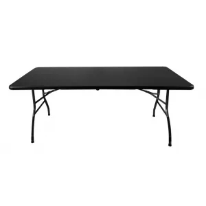 Skládací pivný set 180 CM STÔL + 2 LAVIČKY - ČIERNY