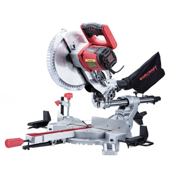 Píla Worcraft MS20-255, 2000W, 255x60T, 230V, pokosová s posuvom a laserom
