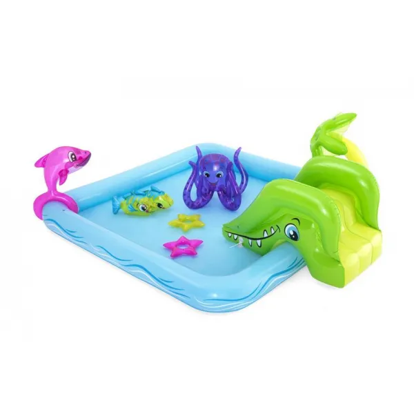 Bazénik Bestway® 53052, Fantastic Aquarium, detský, nafukovacie ihrisko, 239x206x86 cm