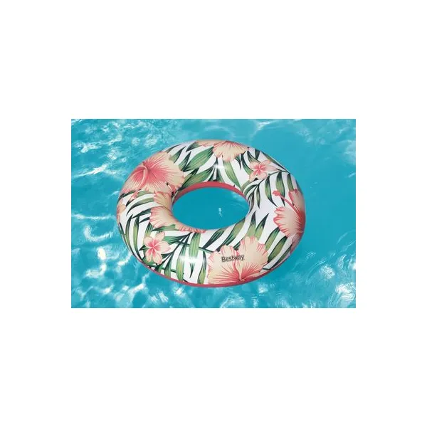 Kruh Bestway® 36237, Tropical Palms, detský, nafukovací, koleso do vody, 119 cm