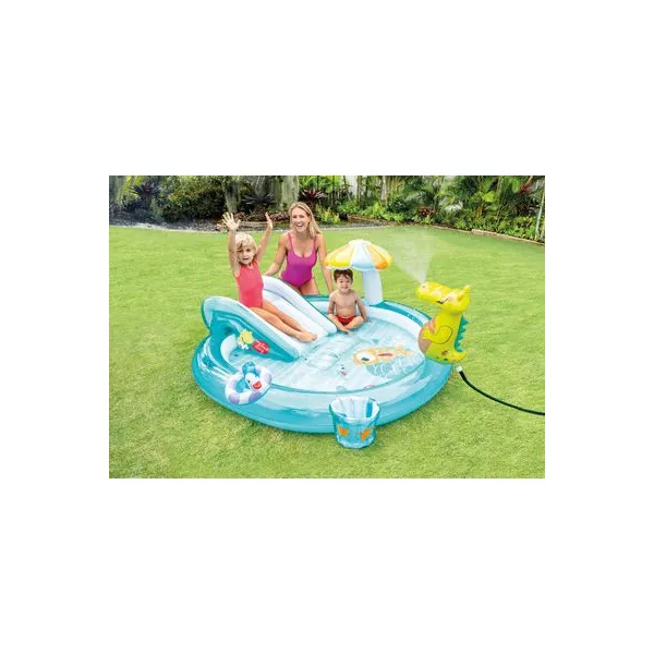 Bazénik Intex® 57165, Gator play center, detský, nafukovací, 201x170x84 cm