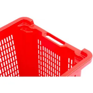 Prepravka ICS M402000, 40 lit, 56x35x31 cm, perforovaná, červená