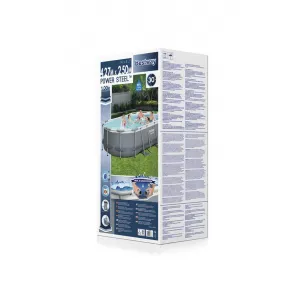 Bazén Bestway® Power Steel™, 56620, filter, pumpa, rebrík, dávkovač, 4,27x2,50x1,00 m