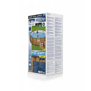 Bazén Bestway® Power Steel™, Vista Series, 56725, filter, pumpa, rebrík, plachta, dávkovač, 4,88x1,22 m