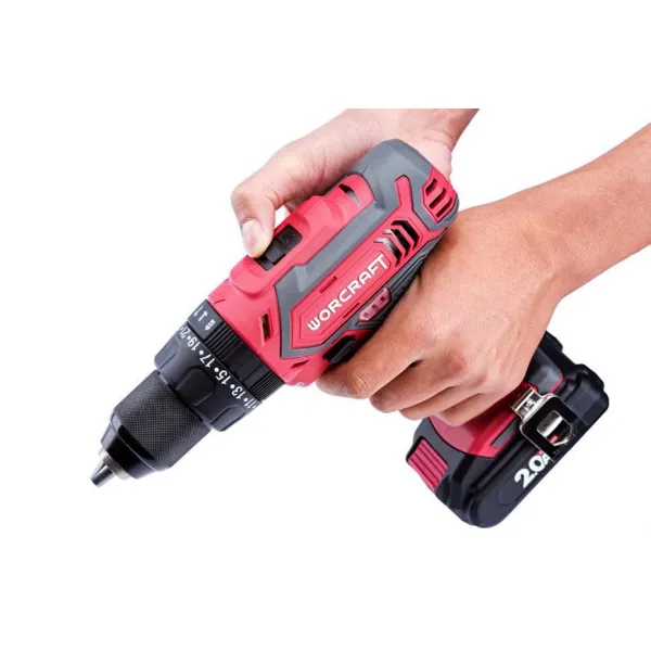 Skrutkovač Worcraft CD-20LiH, 20V, 2x Li-ion 2.0Ah