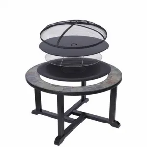 Ohnisko Strend Pro Grill, kovové, 4 stoličky, 105 cm