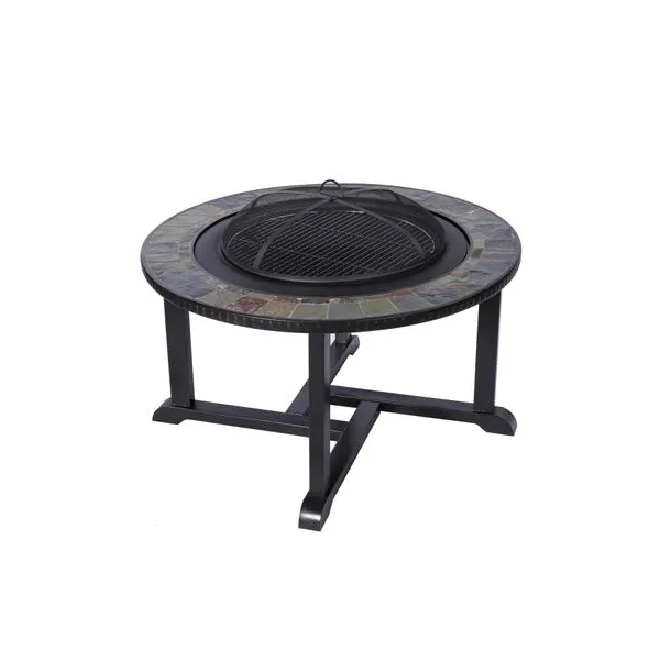 Ohnisko Strend Pro Grill, kovové, 4 stoličky, 105 cm