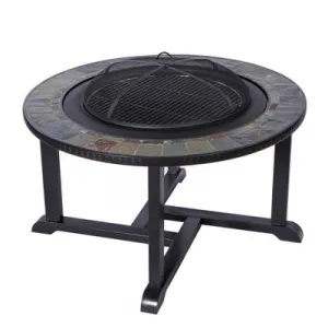 Ohnisko Strend Pro Grill, kovové, 4 stoličky, 105 cm