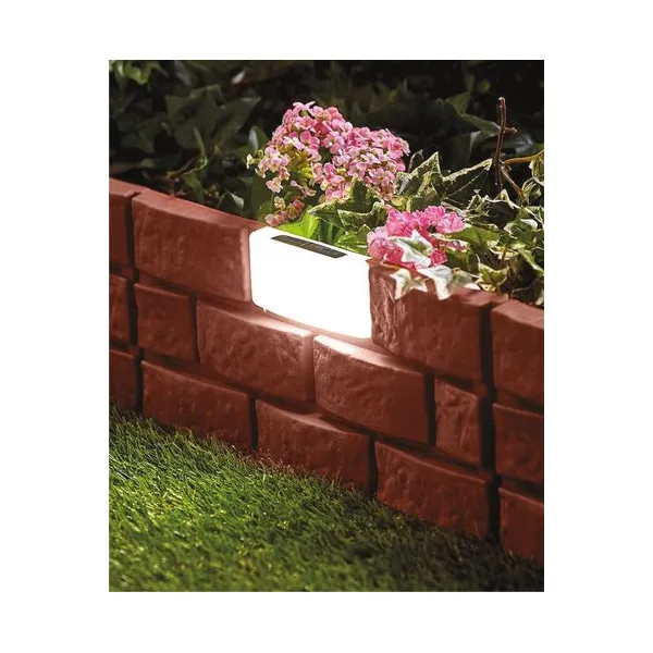 Obruba GB004, 45x29 cm, plastová, Solar, LED, bal. 4 ks, dĺžka cca 1,80 m