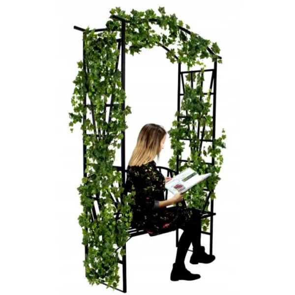 JAKS Záhradná pergola s lavicou 114 x 45 x 208 cm