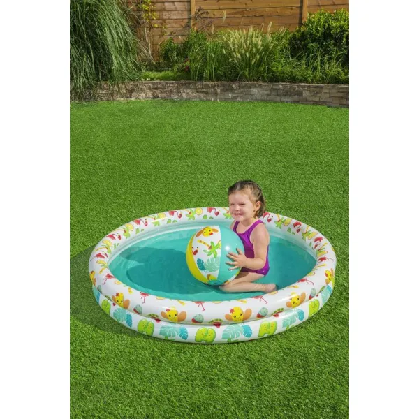 Bazénik Bestway® 51124, Play Pool Set, detský bazén, lopta, kruh, 122x20 cm