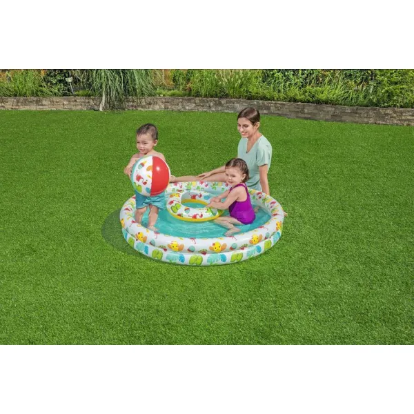 Bazénik Bestway® 51124, Play Pool Set, detský bazén, lopta, kruh, 122x20 cm