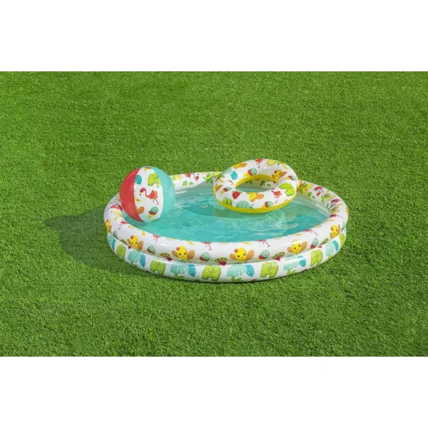 Bazénik Bestway® 51124, Play Pool Set, detský bazén, lopta, kruh, 122x20 cm