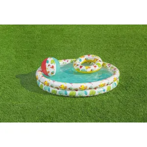 Bazénik Bestway® 51124, Play Pool Set, detský bazén, lopta, kruh, 122x20 cm