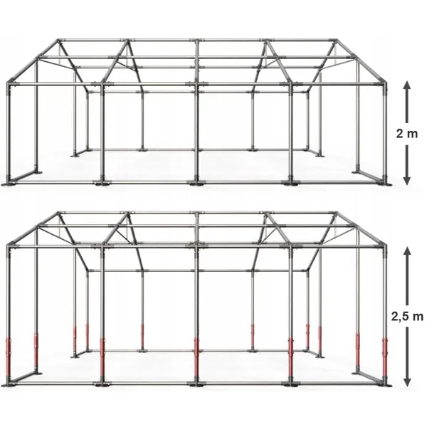 MONTOVANÁ MOBILNÁ HALA PVC, 4X8X2M CELOROČNÁ WINTER+,