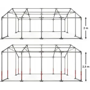 MONTOVANÁ MOBILNÁ HALA PVC, 4X8X2M CELOROČNÁ WINTER+,
