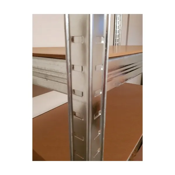 DomTextilu Stabilný rohový kovový úložný regál s 5 policami 180x90x30 52219 52219