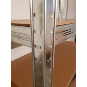 DomTextilu Stabilný rohový kovový úložný regál s 5 policami 180x90x30 52219 52219