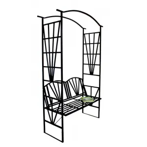 ZÁHRADNÁ PERGOLA S LAVIČKOU 110 X 50 X 206CM