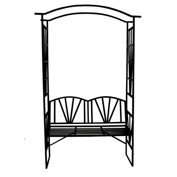 ZÁHRADNÁ PERGOLA S LAVIČKOU 110 X 50 X 206CM