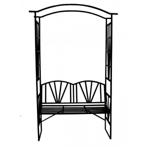 ZÁHRADNÁ PERGOLA S LAVIČKOU 110 X 50 X 206CM