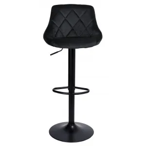 Cydro Black Velvet bar hocker