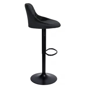 Cydro Black Velvet bar hocker