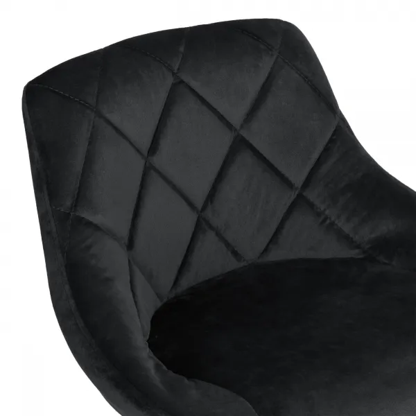 Cydro Black Velvet bar hocker