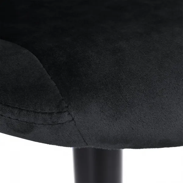 Cydro Black Velvet bar hocker